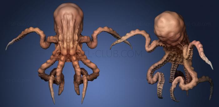 3D model Angry Octopus (STL)